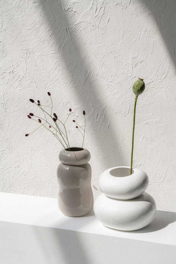 Urban Nature Culture Vase Pebbles white