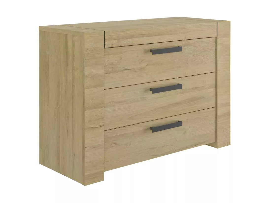 Chambre Adulte Complète (160*200) Chêne blond - MARCELLINO
