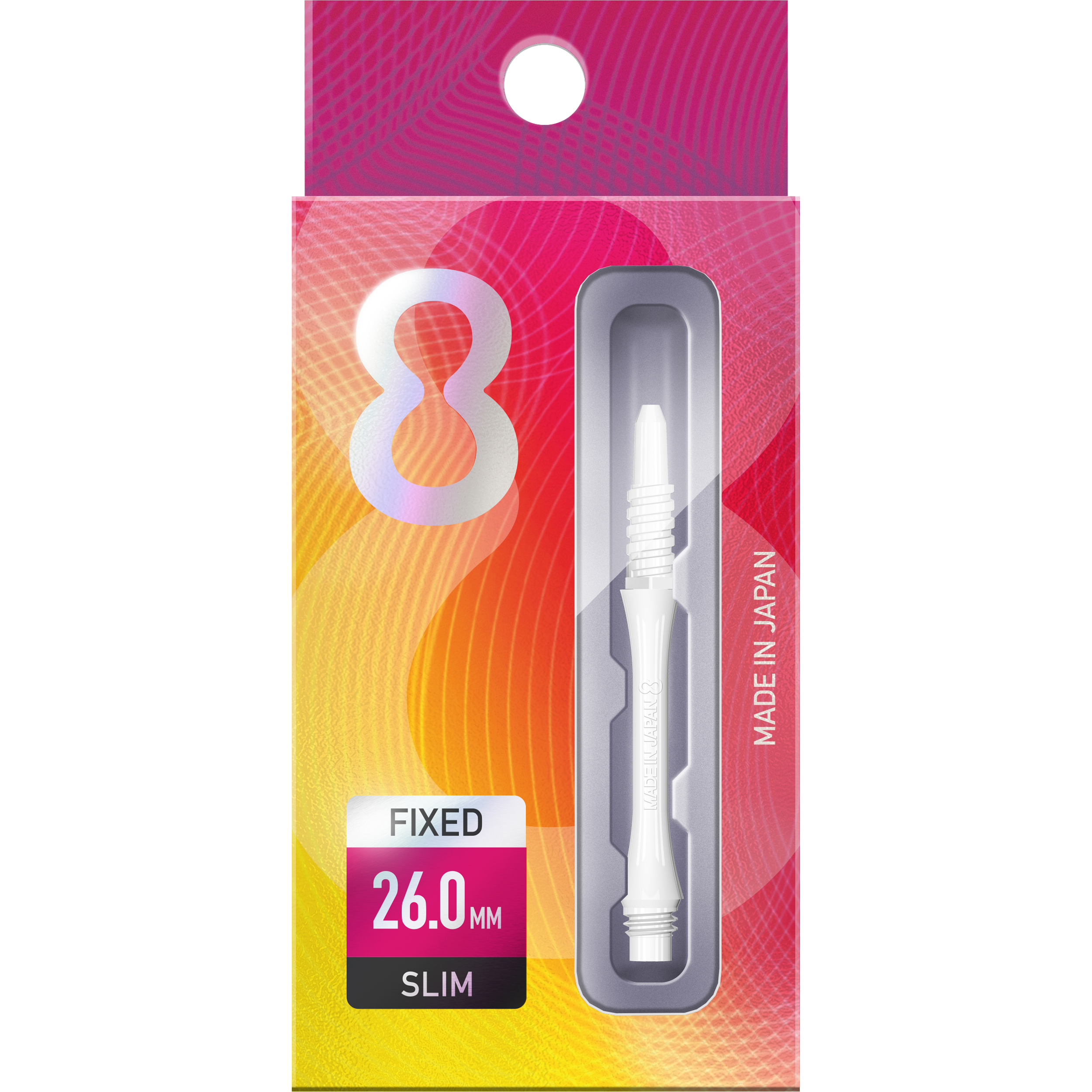 8 Flight - Slim Fixed Shaft - Weiß