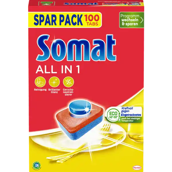 All in 1 Geschirrspültabs Spar Pack