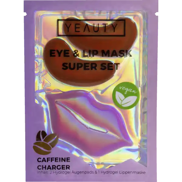 Eye & Lip Mask Super Set Caffeine Charger
