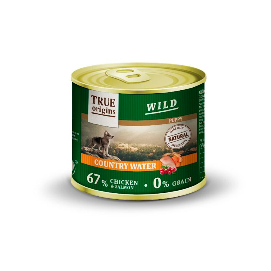 True Origins Wild Puppy Country Water Frango e Salmão em Lata de Patê