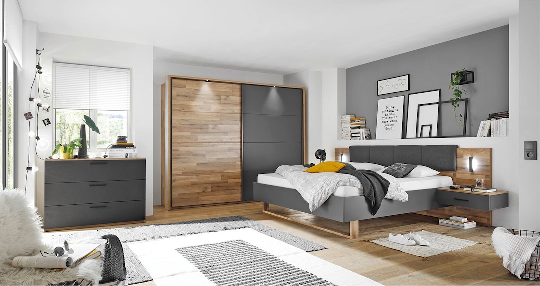 Kommode Rivoli Montana Oak-Optik/Graphit 120x85x38 cm