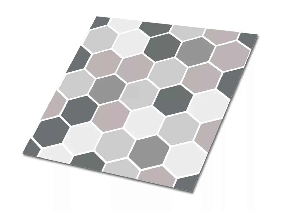 Carreaux autocollants PVC, Carrelage PVC adhésif - 9x30x30 - rayon de miel