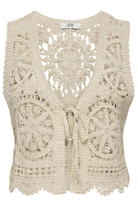 Jacqueline de Yong beige dames gilet