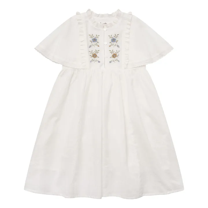 Louisiella Robe Flossie Brodée | Blanc
