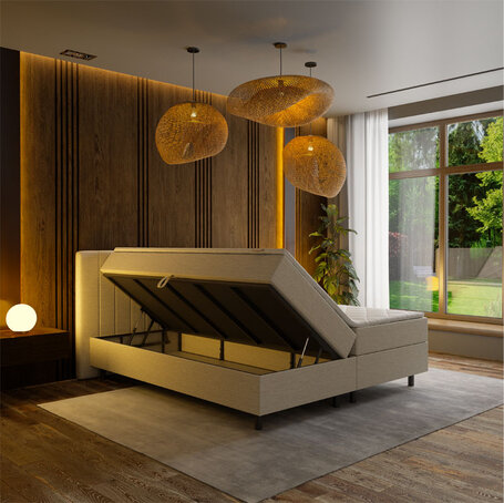 Boxspring met opbergruimte Beam