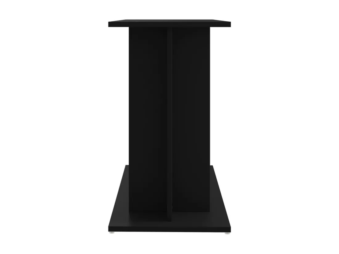 Support pour aquarium noir 80x35x60 cm bois d'ingénierie