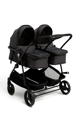 Beemoo Move Twin 2-in-1 Søskenvogn, Asphalt