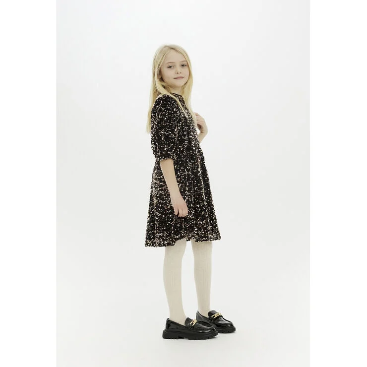 The New TNMarlin Sequin S_S Dress Black beauty
