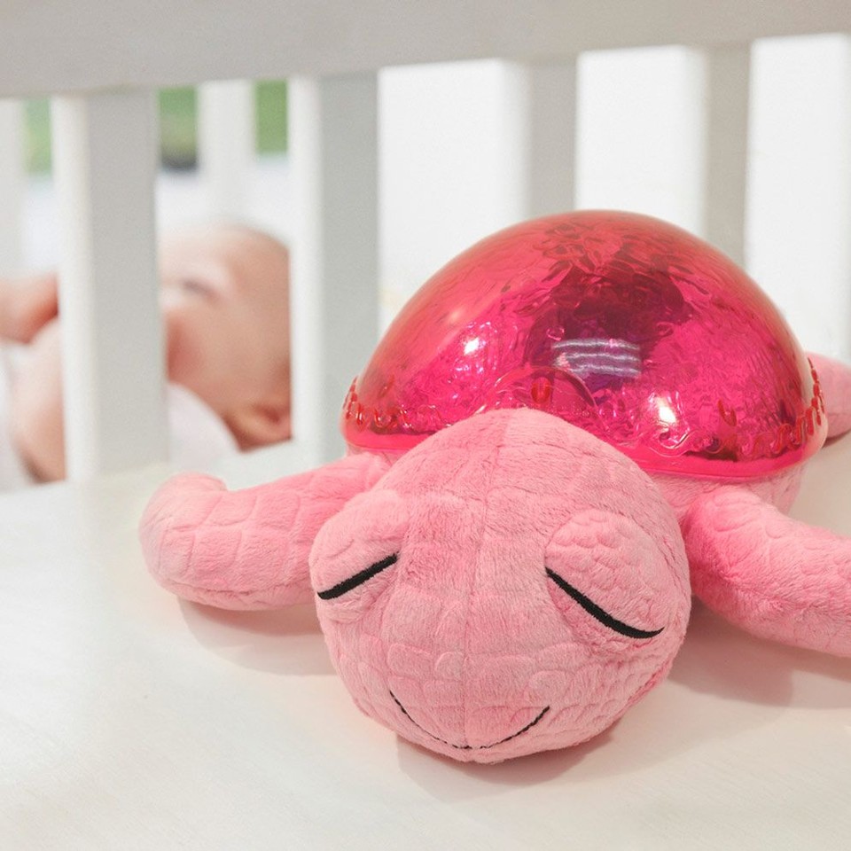Cloud B - Skildpadde Natlampe med lyd og lys - Tranquil Turtle Pink (CB7423-PK)