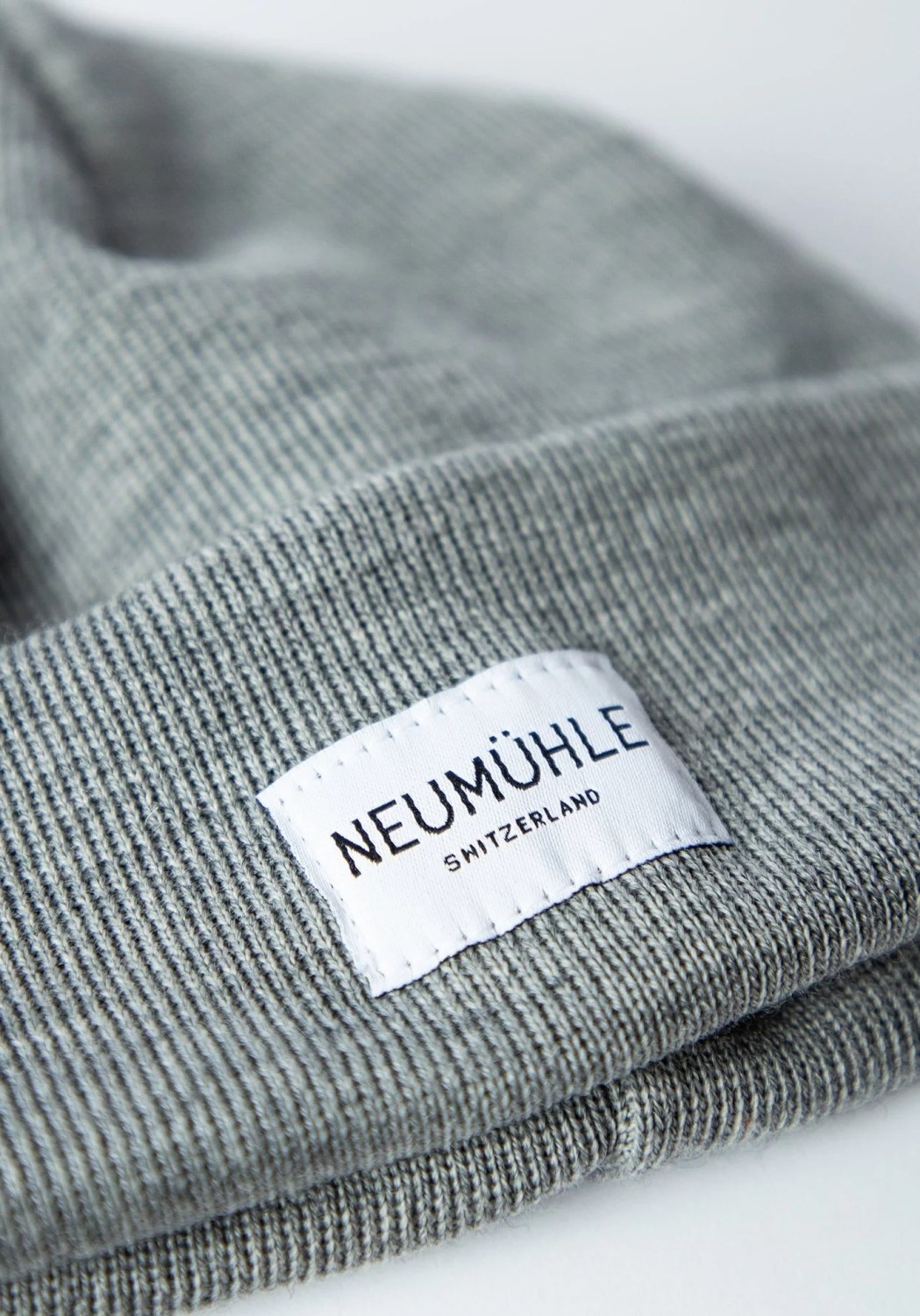 Neumuhle Wollmütze Nebel Organic Merino Rain Drop
