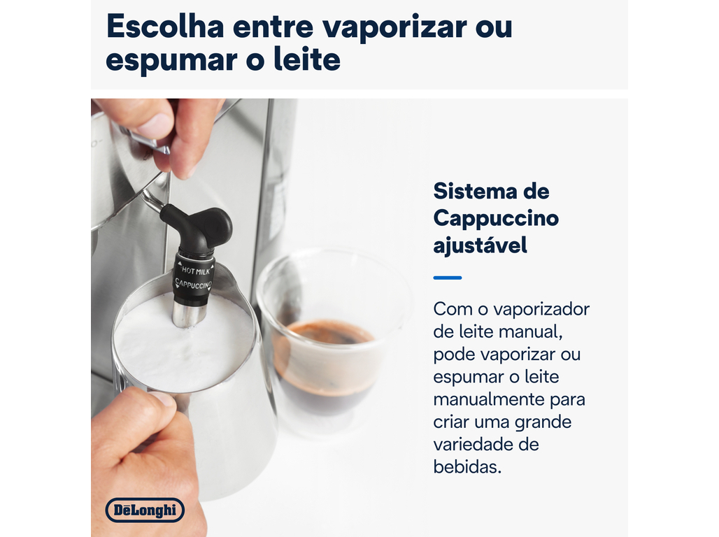 MÁQUINA DE CAFÉ EXPRESSO MANUAL DELONGHI EC685.M DEDICA STYLE