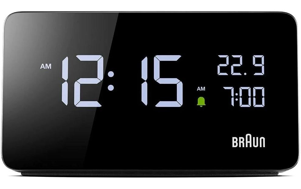 Digitalwecker Rectangular SchwarzAlarm Uhr