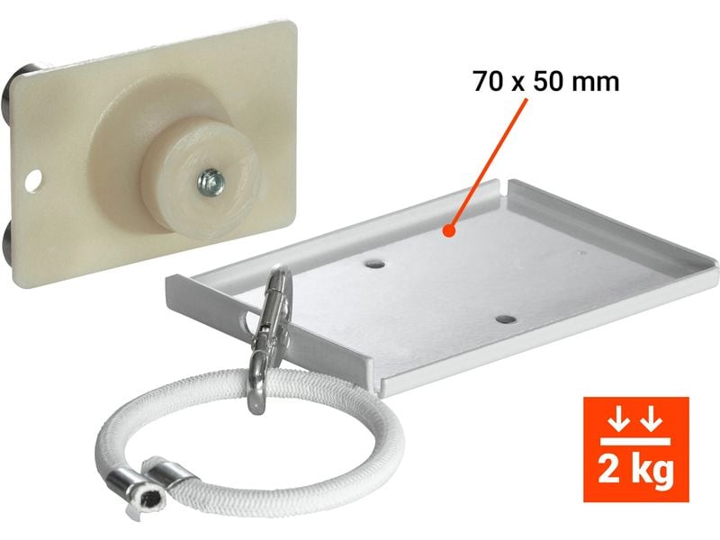 Celexon Deckenhalterung Mulicel Pico Silber Deckenhalterung für LED Pocket- / Miniprojektoren mit Stativgewindeaufnahme