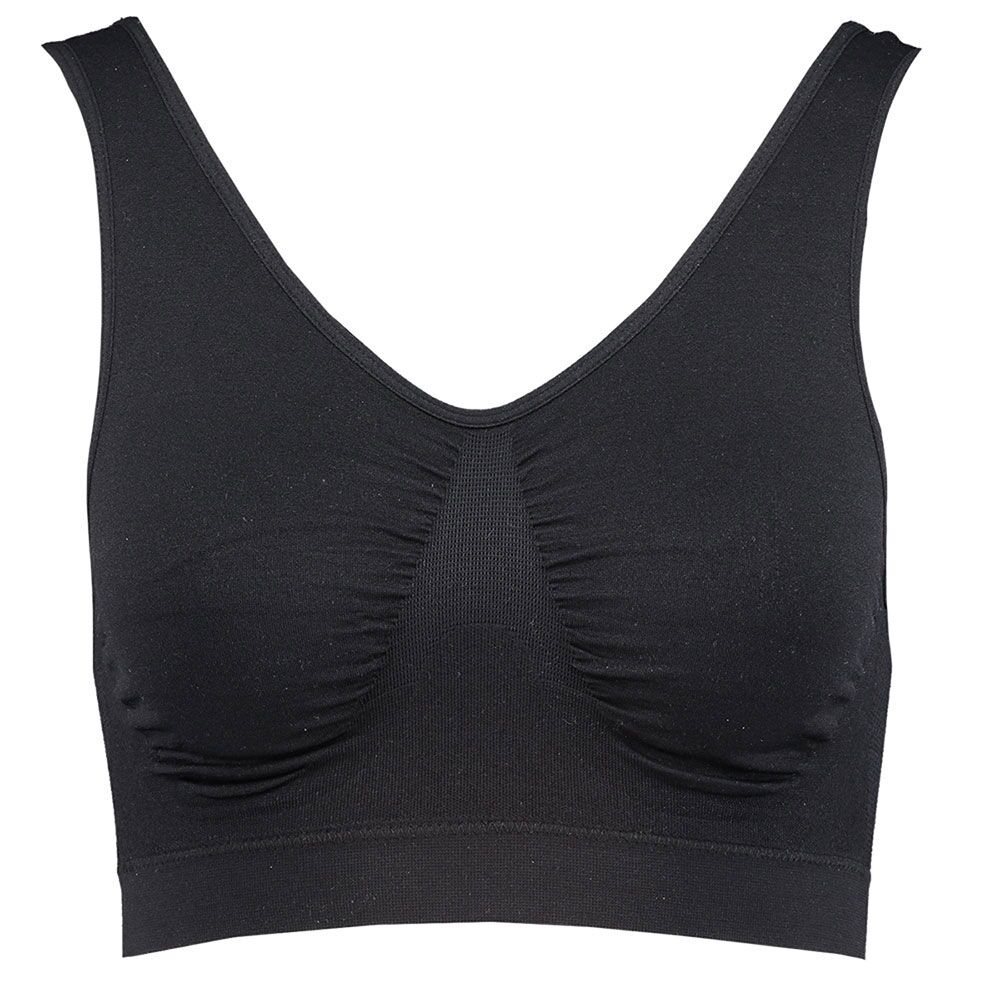 Dames sport BH Naadloos Zwart kopen? Goed en goedkoop