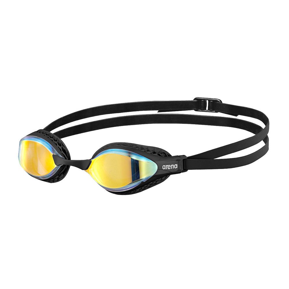 Arena AIR SPEED MIRROR - Lunettes de natation yellow copper/black