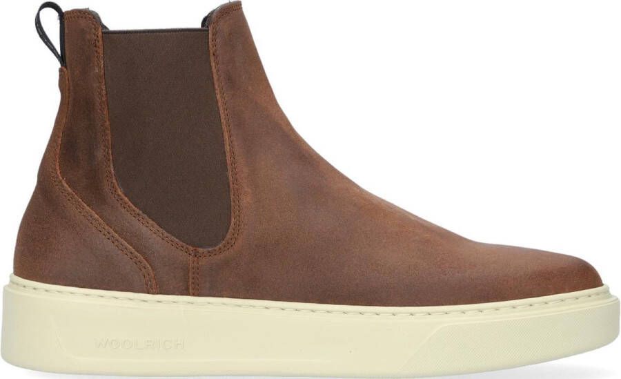 Woolrich Classic Court Chelsea boots Enkellaarsjes Heren Bruin