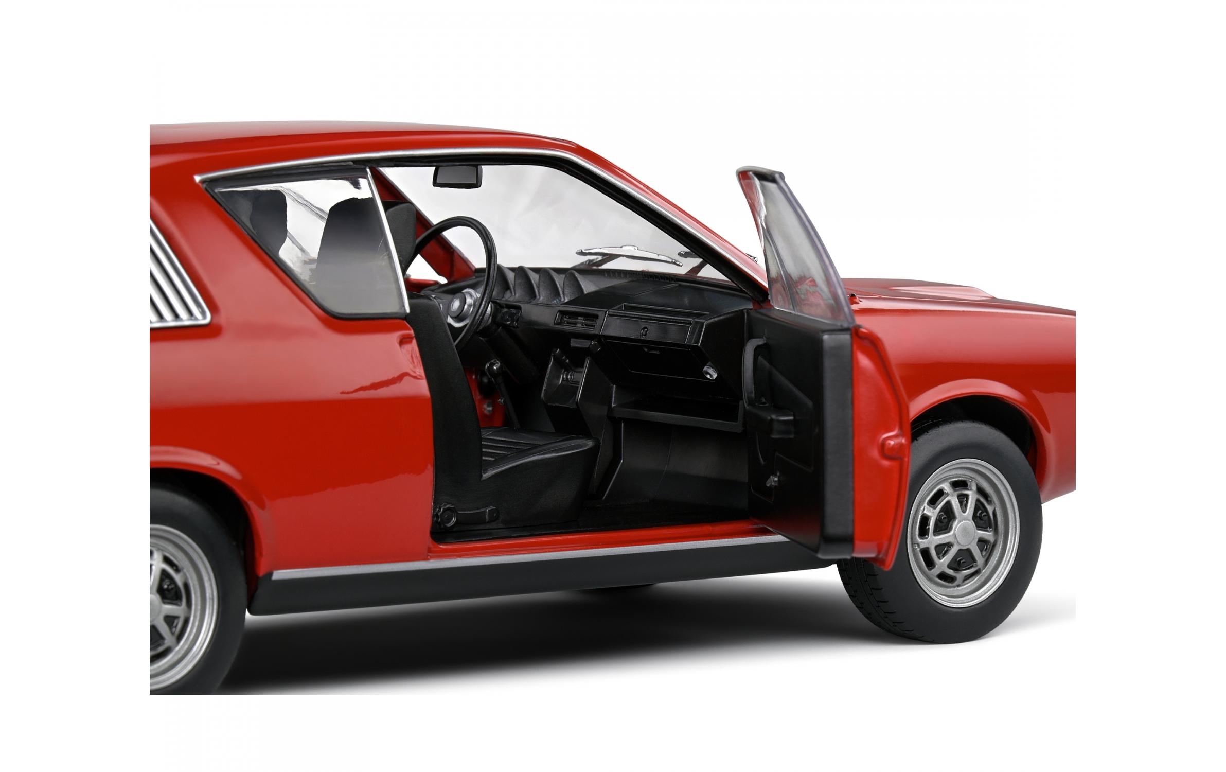 Sportwagen Renault R17 MK1 Rot, 1:18Detailgetreues Modellauto für Sammler im Massstab 1:18