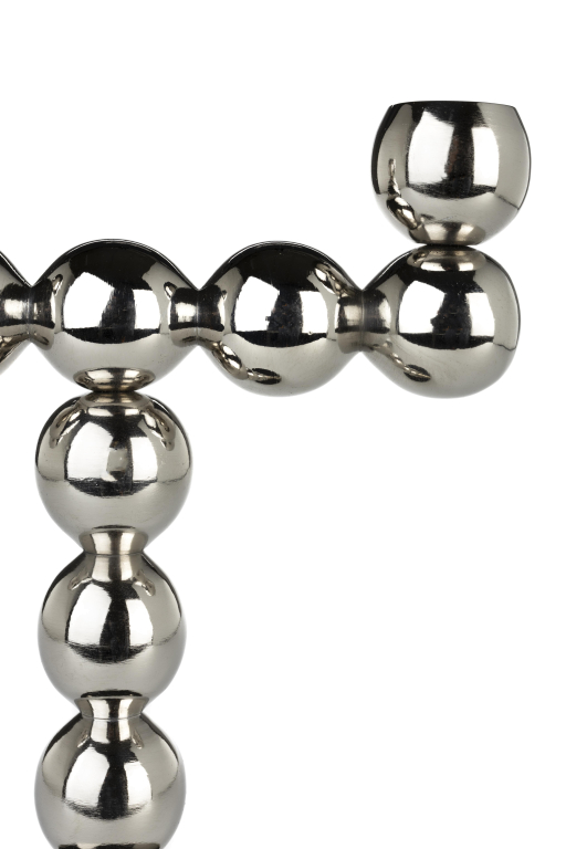 Zuiver Bubbles Two kandelaar zilver