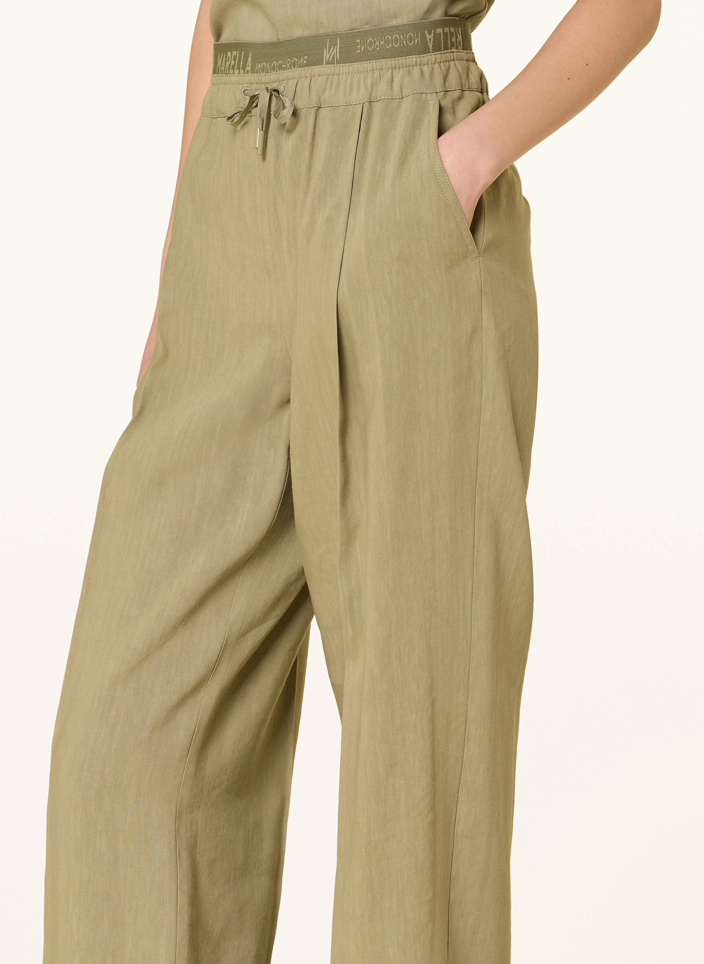 MARELLA Hose im Jogging-Stil mit Leinen