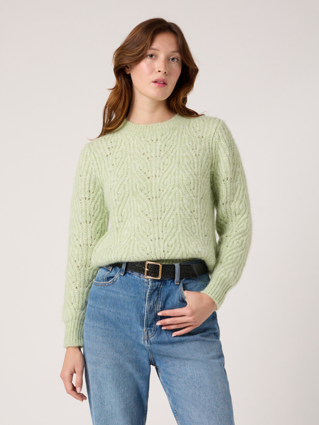 Pull en maille col rond