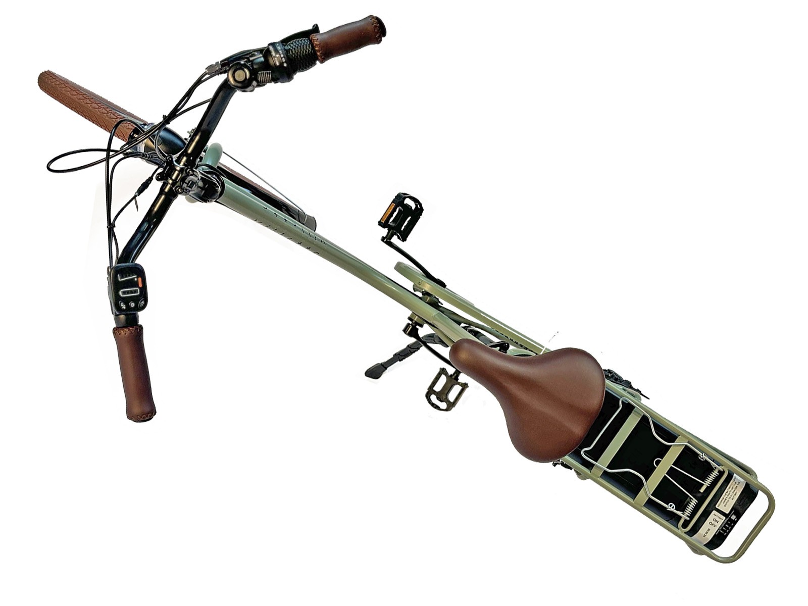 Villette Vintage retro elektrische fiets - Green