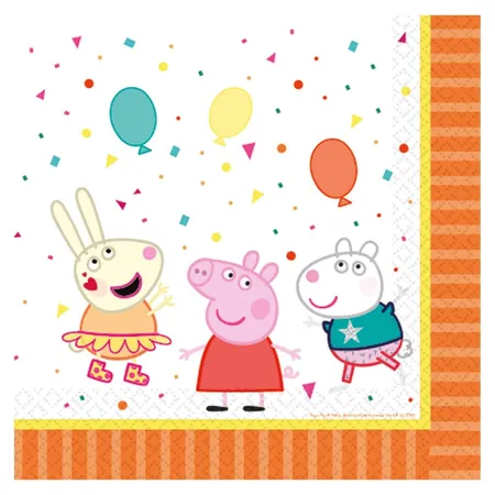 amscan Servietten Peppa Pig 33x33cm, 16er