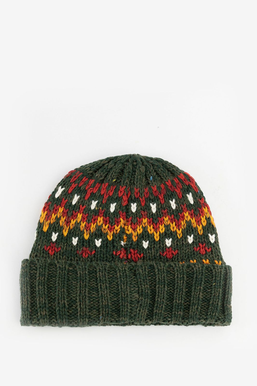 BARTS donkergroene beanie met print