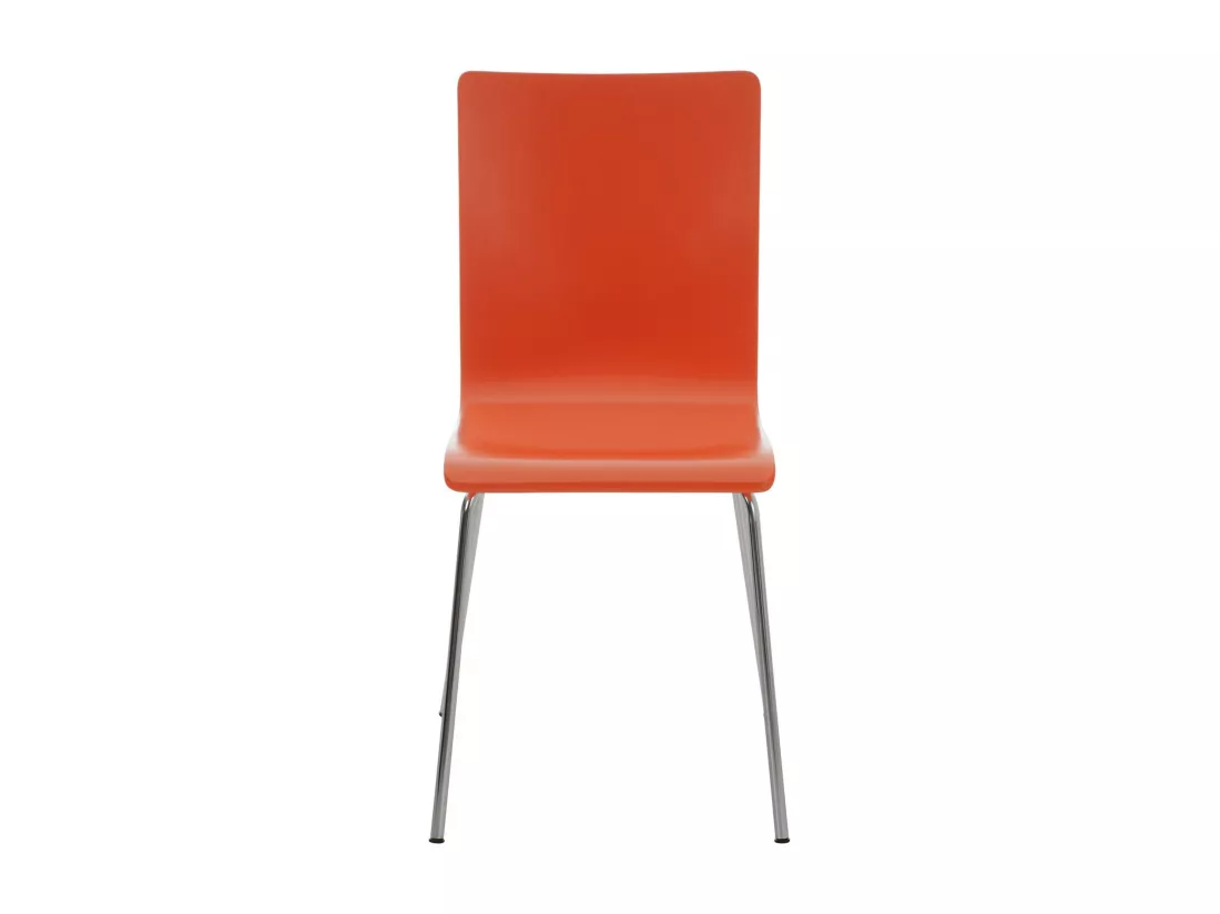 Lot de 4 Chaise de conférence - Bois & Antique - Orange - PEPE