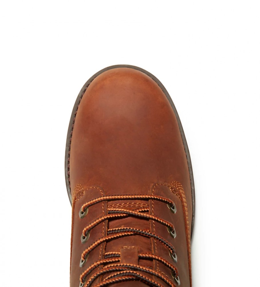 Botas Timberland Courma Kid em couro tradicional cor camelo