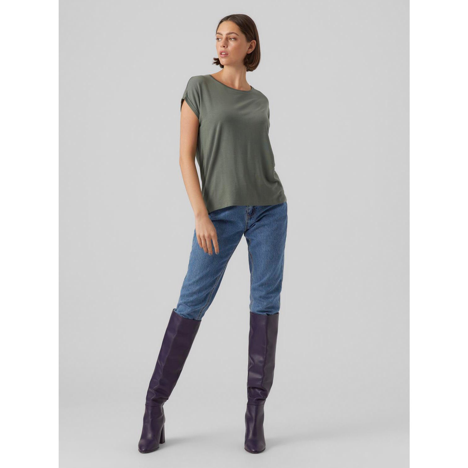 Vero Moda  Ava Plan Short Sleeve Top