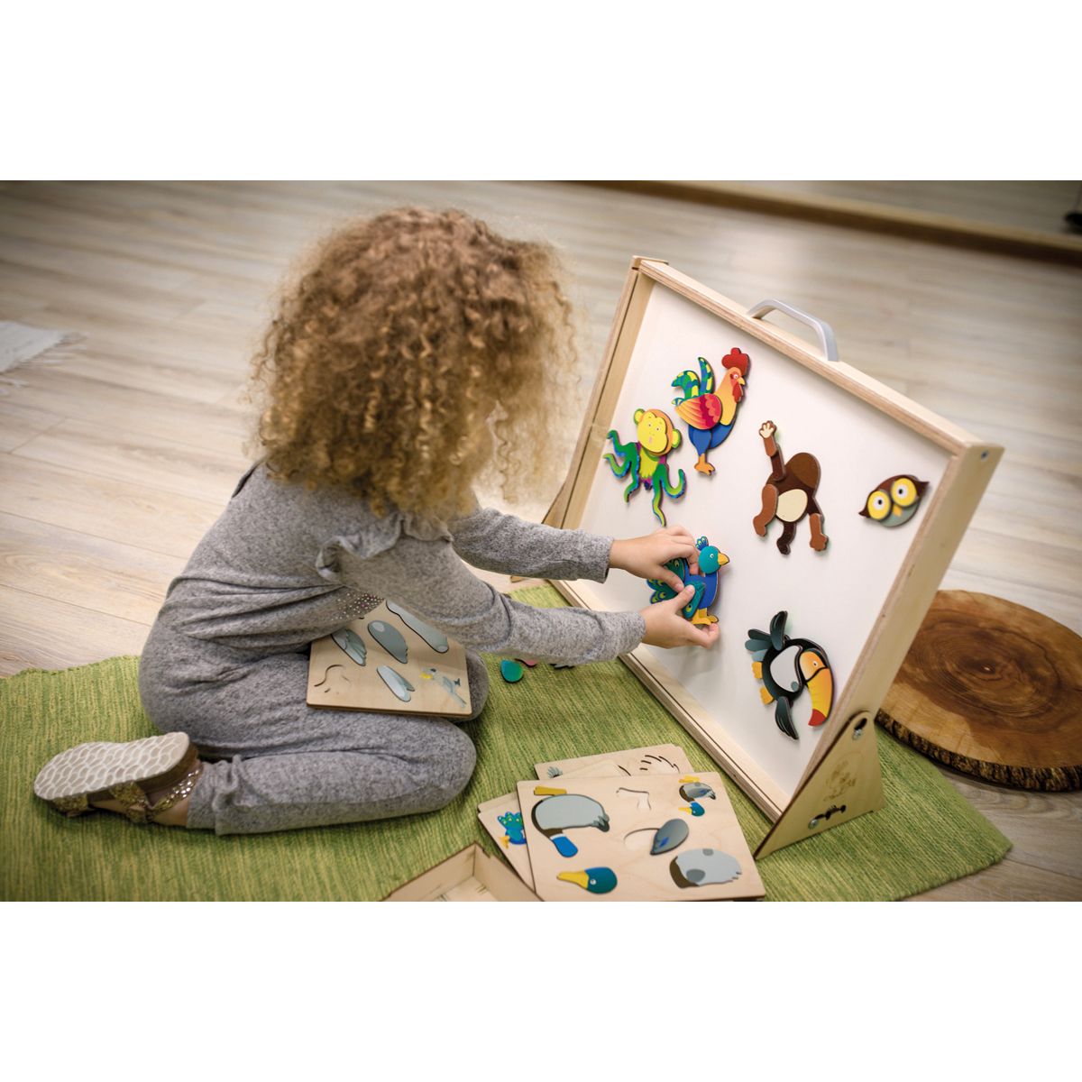 EDUPLAY Magnetpuzzle Vögel