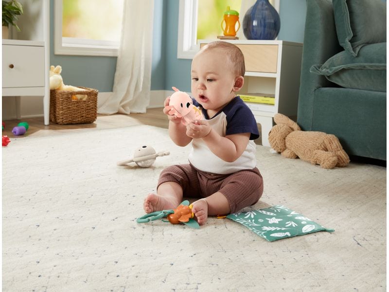 Fisher-Price Geschenkset sensorisch Set aus 4 Baby-Spielzeugen
