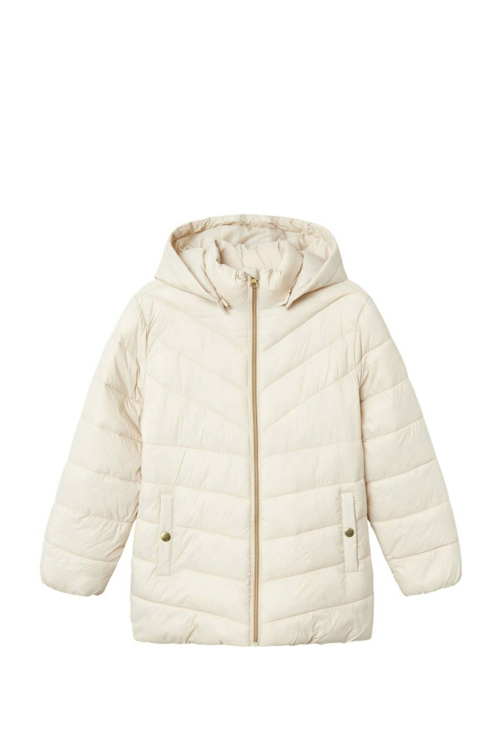 NAME IT gewatteerde winterjas NKFMONAY offwhite