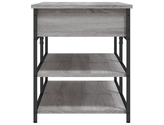 VIDAXL - Banc à chaussures sonoma gris 100x42,5x50 cm bois d'ingénier...