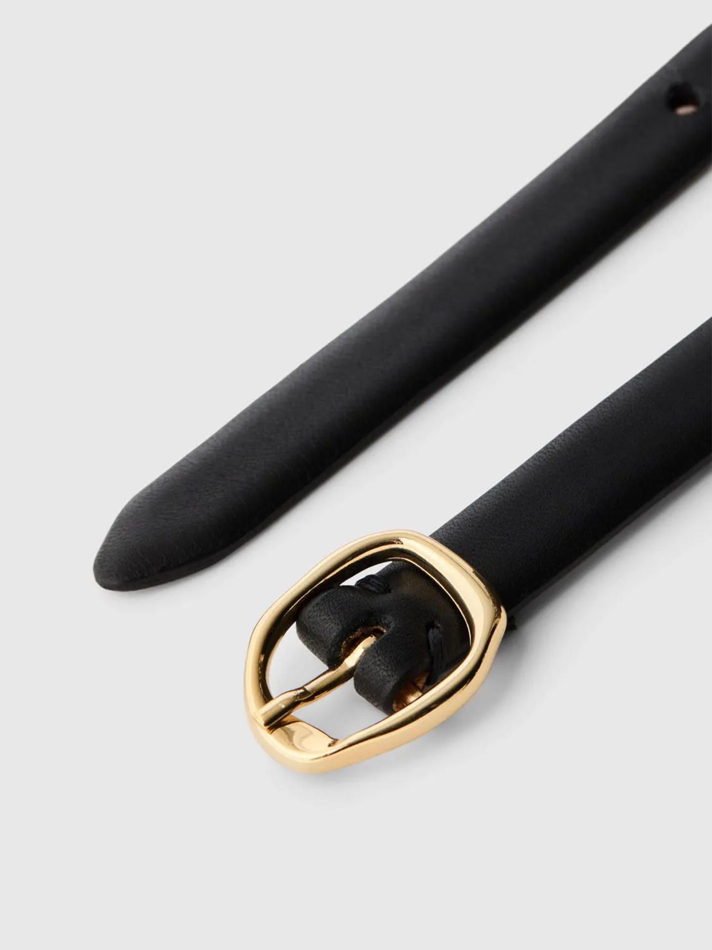 Feline Slim Leather Belt