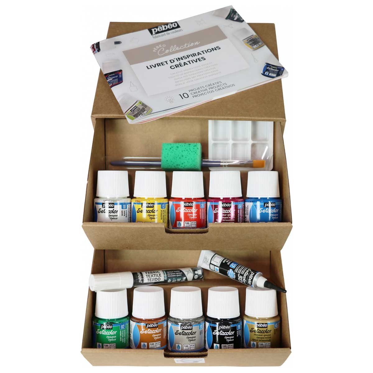 Pebeo Collection Setacolor Opaque Set : 10x45ml