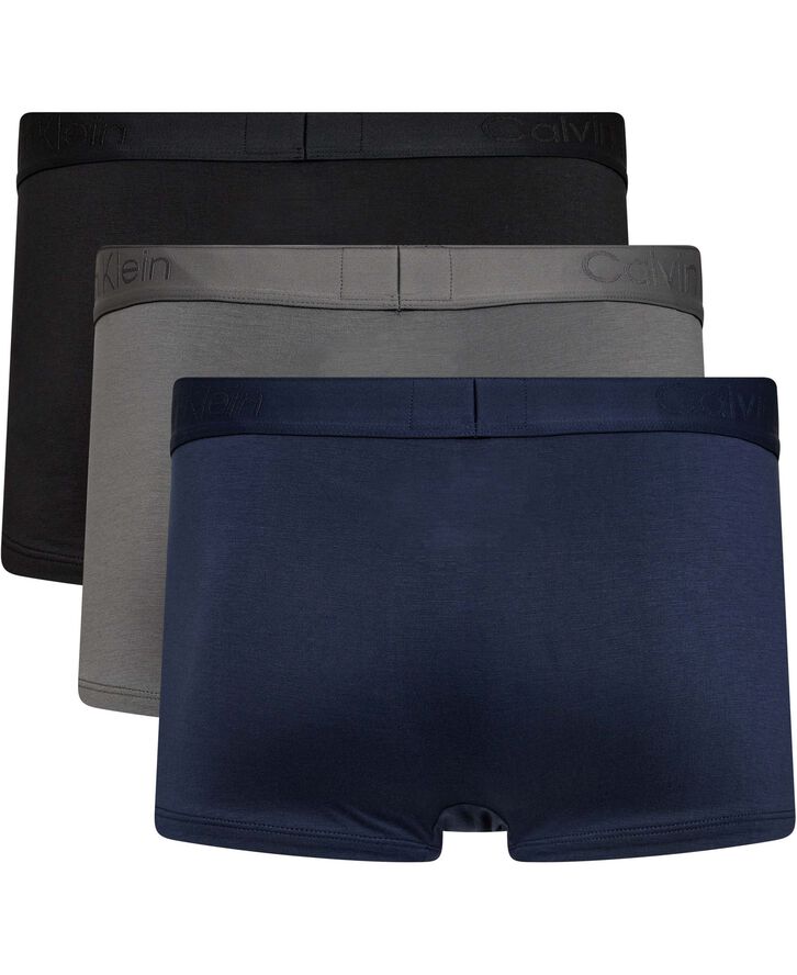 Calvin Klein LOW RISE TRUNK 3PK Black, blue shadow, grey sky