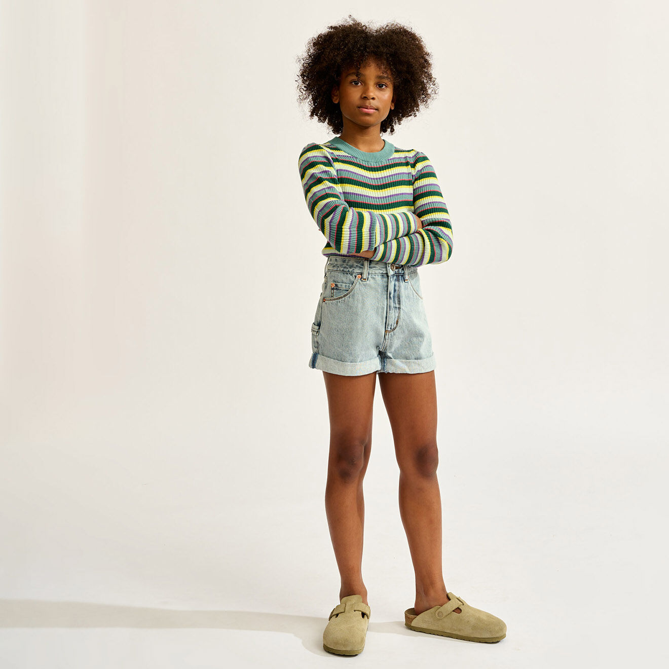 Bellerose Pull Gemca rayé multicolore