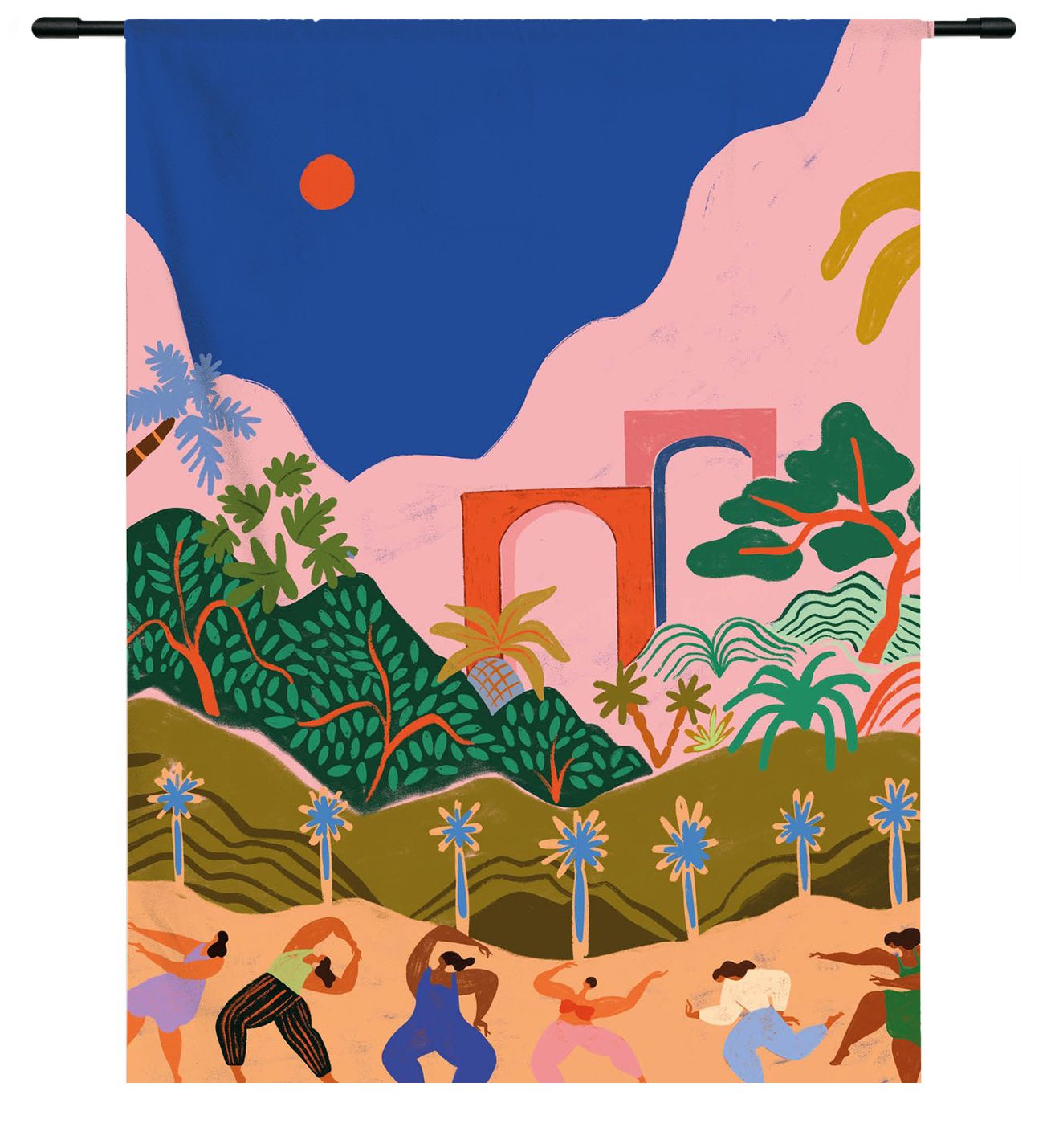 Wandkleed Dancing in Paradise
