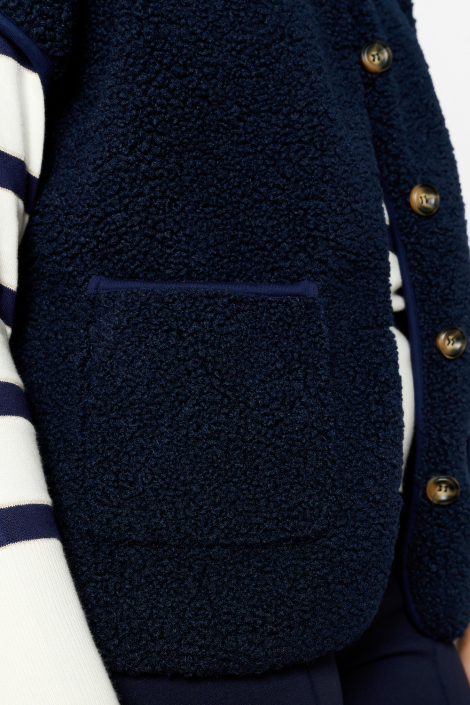 LolaLiza blauwe dames gilet