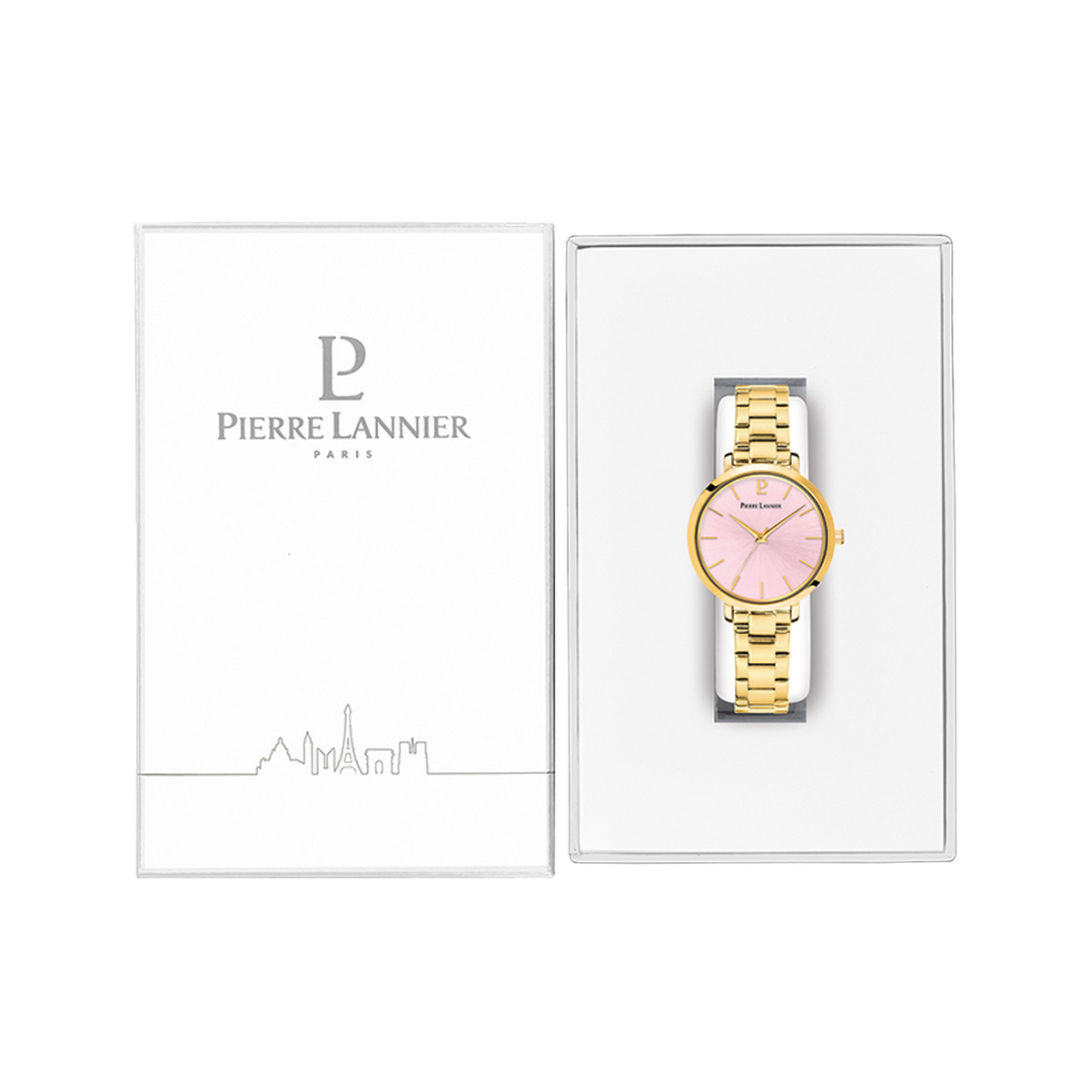 Montre PIERRE LANNIER Chouquette femme bracelet acier doré