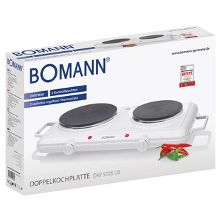 BOMANN Doppelkochplatte DKP 5028 CB weiß