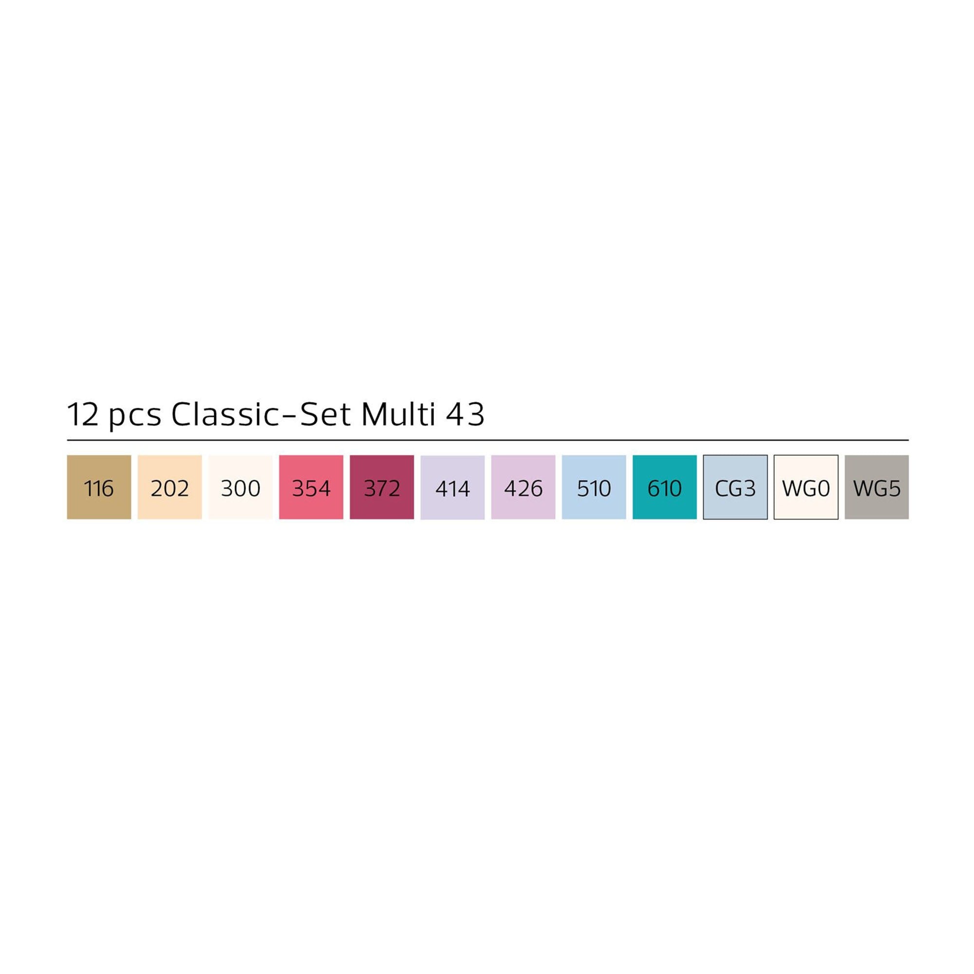 Stylefile<br>Marker 12er Multi Set 43
