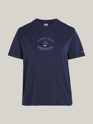 Camiseta Curve Logo Relaxed Fit Jersey