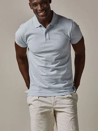 Profuomo Piqué Poloshirt Lichtblauw PPWD10019M-M1 kopen