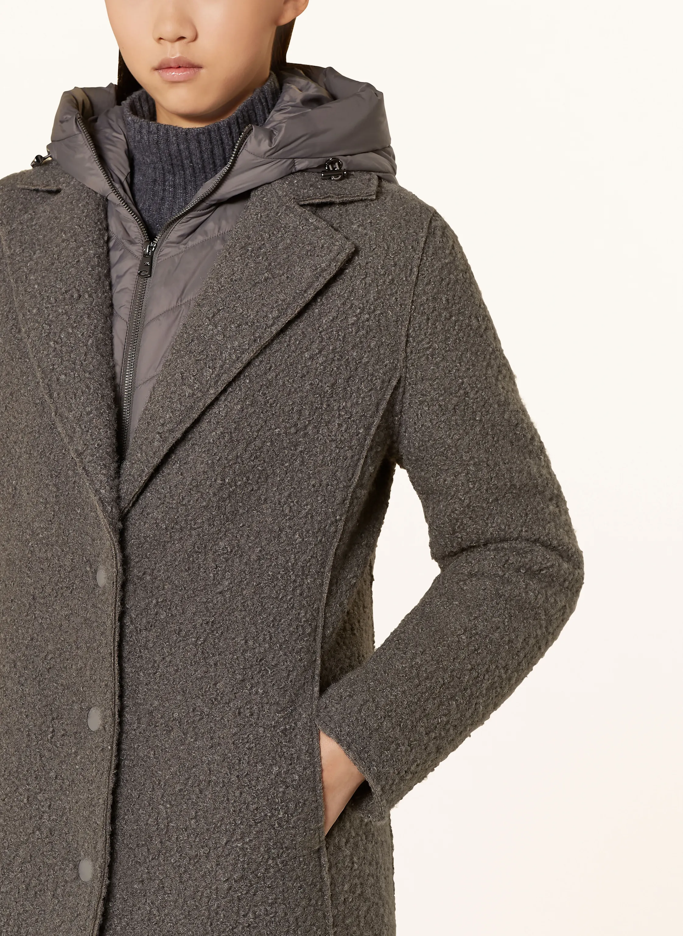 BEAUMONT Bouclé-Mantel TARA mit abnehmbarer Weste