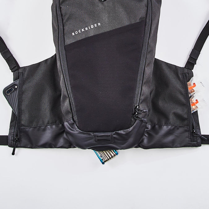 Decathlon Rockrider - Mochila de Hidratação para Bicicleta Mountain Bike Rockrider Explore 7L 2L Água - Preta