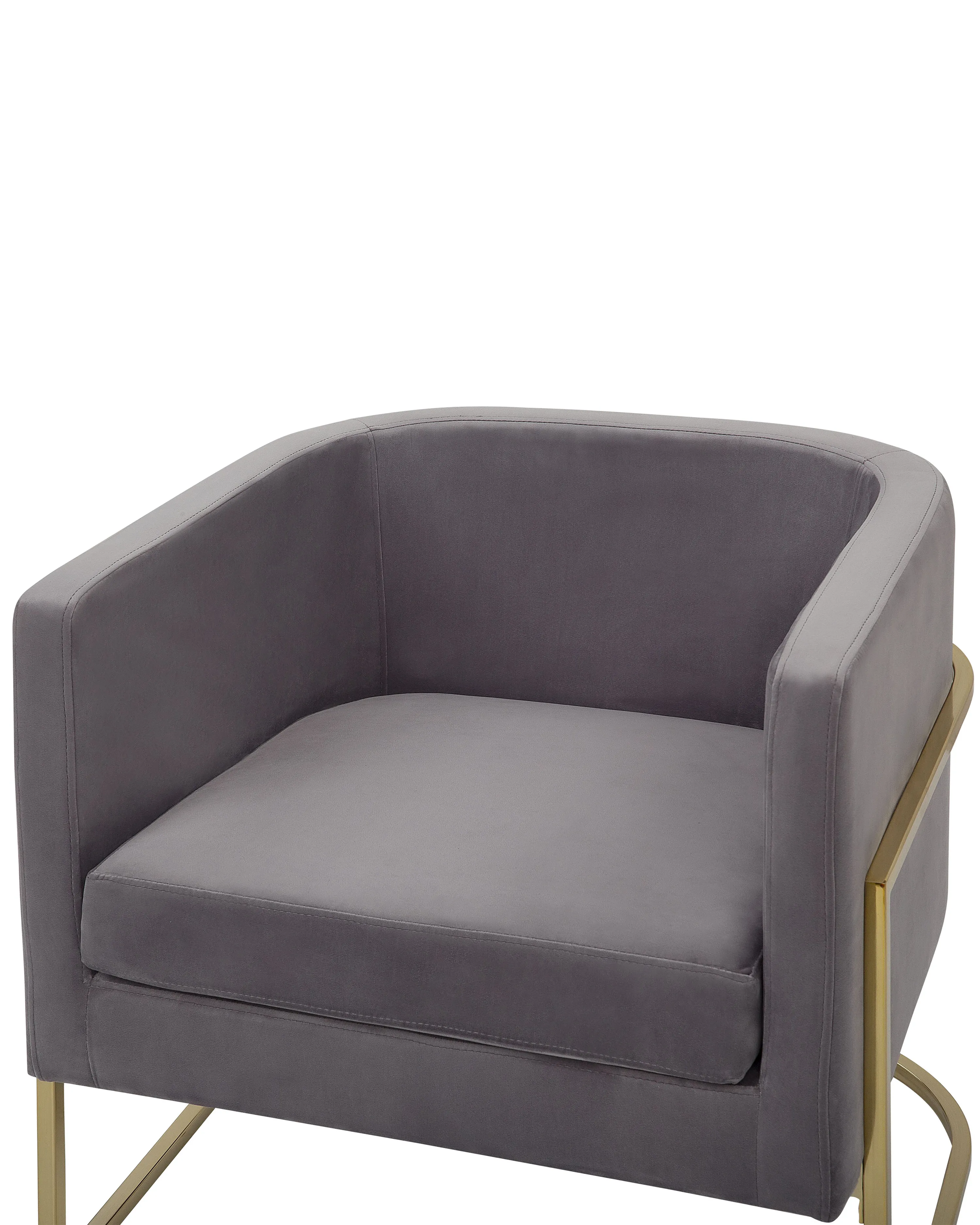 Fauteuil SIRKKA Fluweel Grijs